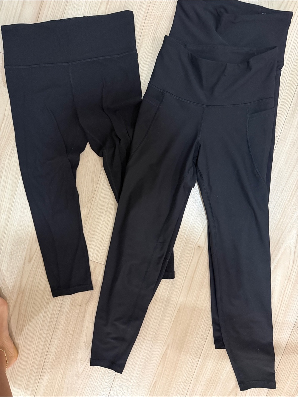 Athleta and Old Navy Black size small leggings (1x athleta and 2x old navy)